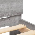 vidaXL Cadre de lit sans matelas sonoma gris 180x200 cm
