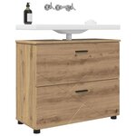 vidaXL Cabinet de salle de bain Chêne artisanal 76 5 x 35 x 64 cm