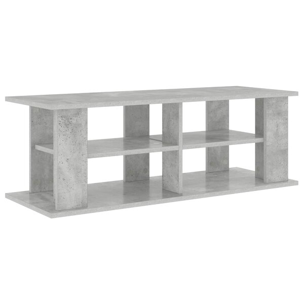 vidaXL Support de télévision Gris béton 96 x 35 x 33 5 cm