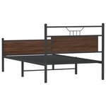 vidaXL Cadre de lit sans matelas chêne marron 100x200 cm