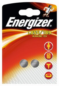Blister de 2 piles calculatrice/photo 189 LR54 ENERGIZER