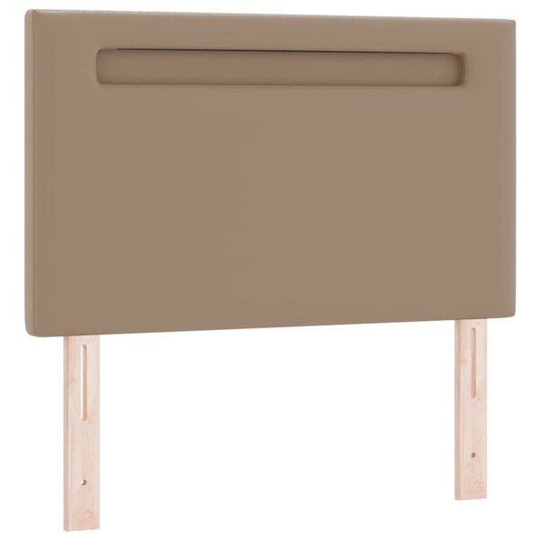 vidaXL Tête de lit avec des lumières à LED Cappuccino 100 cm PVC