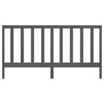 vidaXL Tête de lit Gris 206x4x100 cm Bois massif de pin