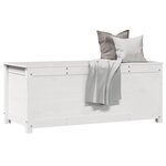 vidaXL Boîte de rangement Blanc 110x50x45 5 cm Bois massif de pin