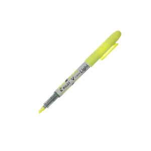 Surligneur de poche V-Light pointe biseautée encre liquide Jaune PILOT
