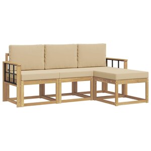 vidaXL Ensemble de canapés d'extérieur 4 pc