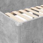 vidaXL Lit Superposé pour Enfants Gris béton 100 x 200 cm