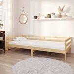 vidaXL Lit de repos avec matelas 90x200 cm Bois de pin massif