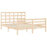 vidaXL Cadre de lit sans matelas 160x200 cm bois massif