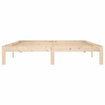 vidaXL Cadre de lit Bois de pin massif 160x200 cm
