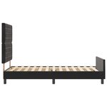 vidaXL Cadre de lit avec tête de lit Noir 90 x 190 cm Velours
