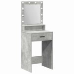 vidaXL Table de Toilette Gris béton 50 x 41 x 135 cm Bois d'ingénierie