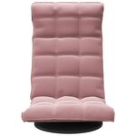 vidaXL Chaise de sol pivotante Rose Velours
