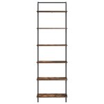 vidaXL Étagère Chêne fumé 60 x 24 x 203 cm Bois d'ingénierie