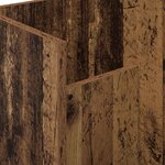 vidaXL Étagère à magazines avec étagère Bois ancien 35 x 35 x 45 cm