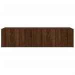 vidaXL Meubles TV muraux lumières LED 2 Pièces chêne marron 60x35x31 cm