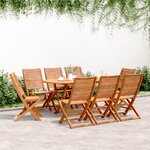 vidaXL Chaises de jardin pliantes lot de 8 51x66x95 cm bois d'acacia