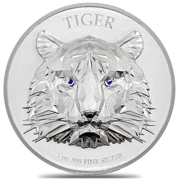 Pièce de monnaie en Argent 5000 Francs g 31.1 (1 oz) Millésime 2022 MULTIFACETED TIGER