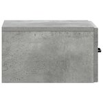 vidaXL Cabinet de chevet mural Gris béton 34 5 x 33 x 20 cm