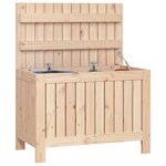 vidaXL Boîte de rangement de jardin 76x42 5x54 cm Bois massif de pin