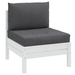 vidaXL Coussins de palette lot de 2 anthracite mélangé tissu