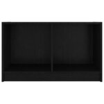 vidaXL Meuble TV Noir 70x33x42 cm Bois de pin massif