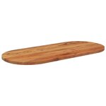 vidaXL Dessus de table 90x40x3 8 cm ovale bois massif d'acacia