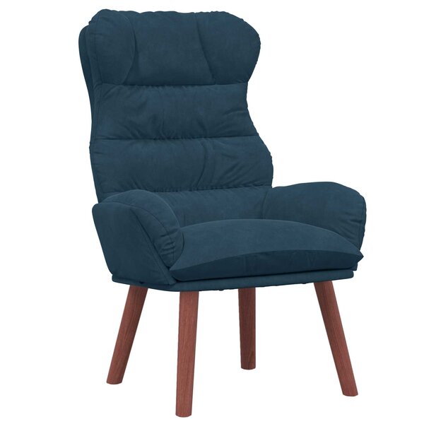 vidaXL fauteuil Bleu 69 x 74 x 93 cm Velours