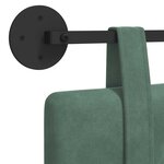 vidaXL Tête de lit suspendue Vert Mer Velours