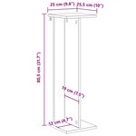 vidaXL Support de Plante Bois ancien 25 x 25 5 x 80 5 cm