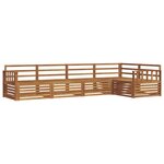 vidaXL Ensemble de canapés d'extérieur 5 pc Naturel