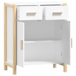 vidaXL Buffet Blanc 62x38x75 cm Bois d'ingénierie