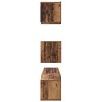 vidaXL Meuble TV mural 4 Pièces Bois ancien 80 x 30 x 30.5 cm