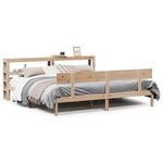 vidaXL Cadre de lit sans matelas 200x200 cm bois massif de pin