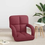 vidaXL Chaise de sol réglable avec accoudoir Bordeaux