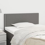 vidaXL Tête de lit Gris foncé 100x5x78/88 cm Tissu