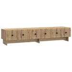vidaXL Meuble TV 147 x 34 5 x 30 cm Chêne artisanal Bois d'ingénierie