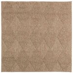 vidaXL Tapis de surface Carré HUARTE Naturel 120 x 120 cm Polyester