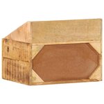 vidaXL Table de nuit 40x30x30 cm en bois brut de manguier