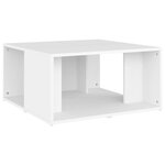 vidaXL Tables basses 4 Pièces blanc 33x33x33 cm bois d'ingénierie