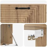 vidaXL Meuble TV mural 98 x 41 x 30 cm Chêne artisanal