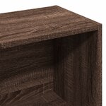 vidaXL Bibliothèque chêne marron 57x28 5x107 5 cm bois d'ingénierie