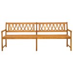 vidaXL Banc extérieur Naturel 220 x 55 5 x 90 cm Bois d'Acacia Massif