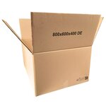 Lot de 75 caisses cartons américaine 800 x 600 x 400 mm