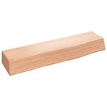 vidaXL Étagère murale marron clair 40x10x6 cm bois chêne massif traité