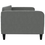 vidaXL Lit de repos sans matelas gris foncé 90x200 cm tissu