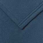 vidaXL Jeté Bleu marine 270 x 240 cm Toison