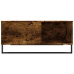 vidaXL Table basse chêne fumé 80x80x36 5 cm bois d'ingénierie