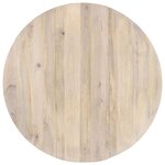 vidaXL Table à manger Rond 110x76 cm Bois de manguier massif