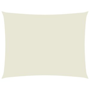 vidaXL Voile de parasol tissu oxford rectangulaire 3 5x4 5 m crème